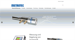Desktop Screenshot of metrotec.eu